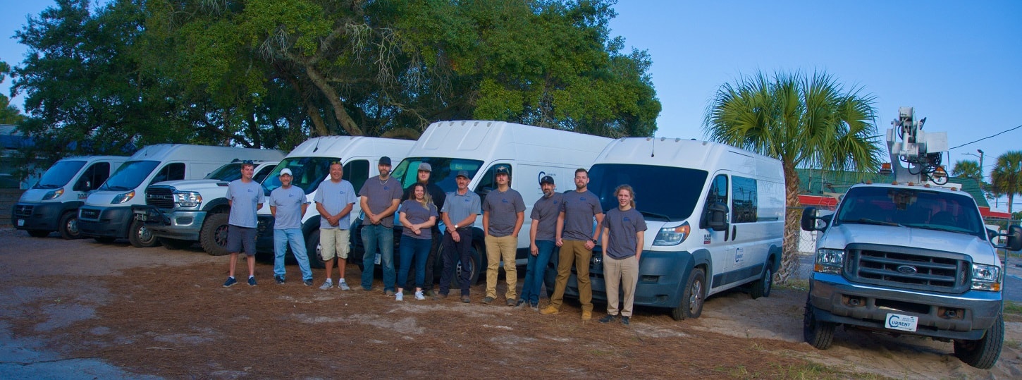 Current Technologies team and service vehicles